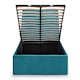 image 2 of Premium - Teal Velvet Curved Ottoman Bed - King Size 5ft (150cm)