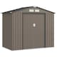 image 6 of Outsunny 7 x 4ft Garden Shed Storage with Foundation Kit and Vents, Brown