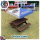 image 3 of Slot Car Scenery Trackside Picnic Table and Umbrella 1:32 Wasp P