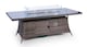 image 7 of Giardino Fire Pit 8 Seater Rectangle Rattan Dining Table Brown