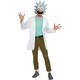 image 1 of Rick And Morty Unisex Adult Rick Costume Set - Blue/White - L Blue | L