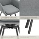 image 5 of Dining Chair Alicon - swivel armchair with padding and continuous backrest | Grey | anthracite | 6