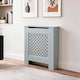 image 2 of Small Radiator Cover MDF Wooden Home Decorative Modern Design | Grey