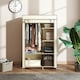 image 6 of HOMCOM Fabric Wardrobe w/ Shelves Hanging Rail Foldable Closets Cream Cream