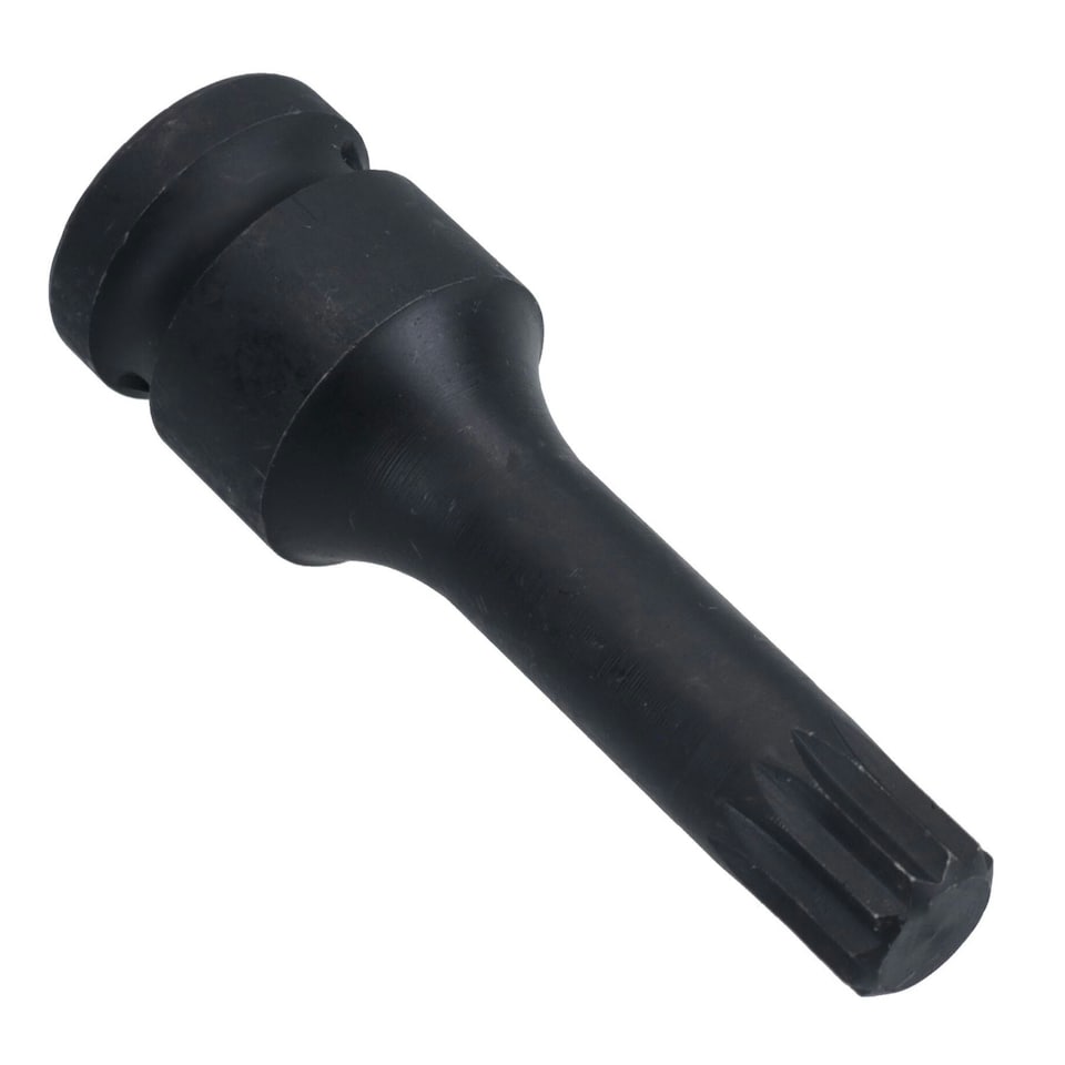 image 1 of M14 Male Spline Deep Impact Impacted Socket 1/2in Drive Total Length 78mm