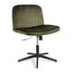 image 1 of VonHaus Dawson Green Velvet Desk Chair with 360° Swivel & Wide Seat Green