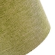 image 3 of Contemporary Olive Green Plain Linen Fabric 14 Drum Lamp Shade 60w Maximum | Green