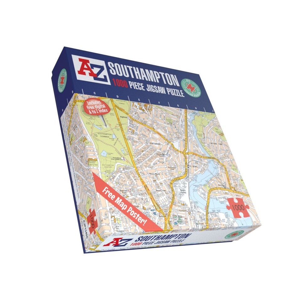 image 1 of A to Z Map of Plymouth 1000 Piece Jigsaw