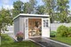 image 3 of San Jose 275-Log Cabin, Wooden Garden Room, Timber Summerhouse, Home Office - L295 x W313.9 x H210.9 cm | Brown