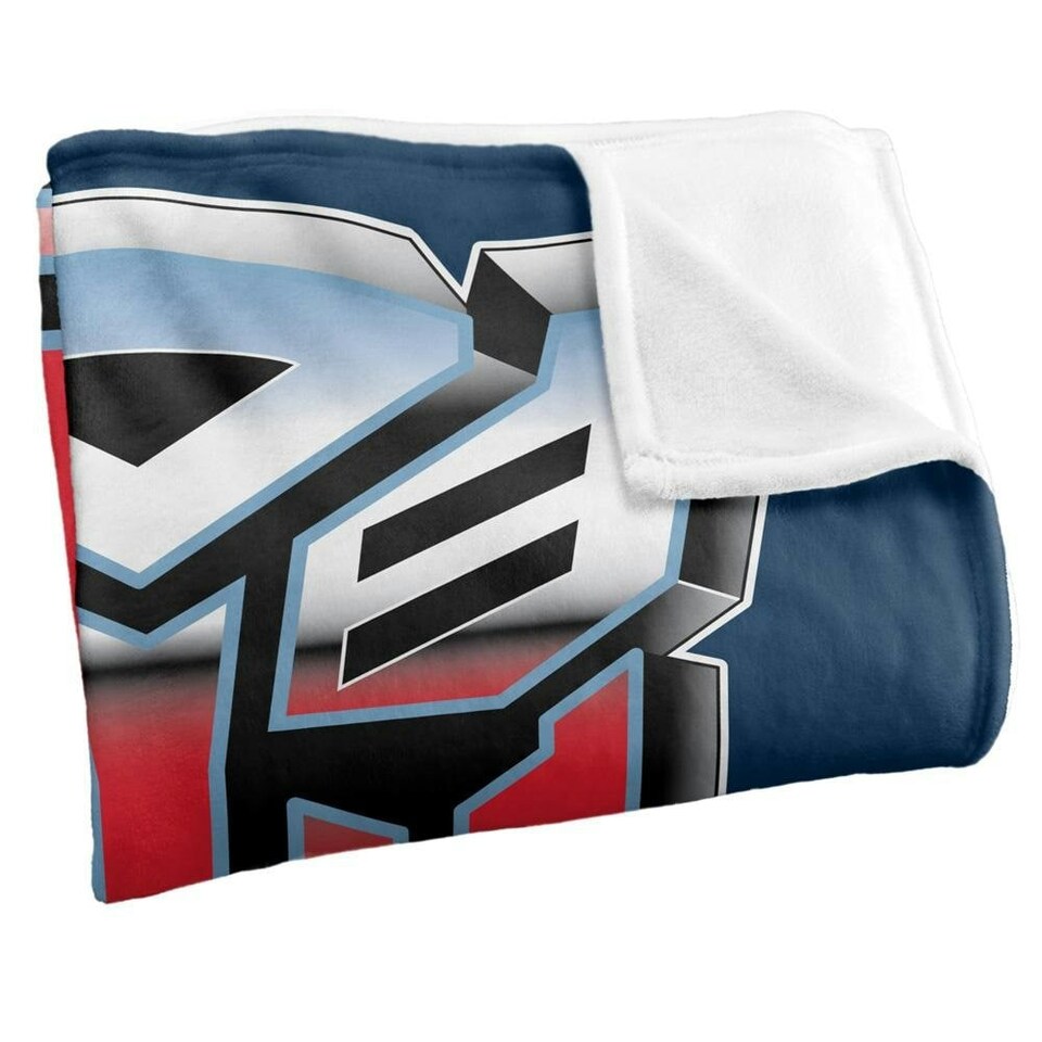 image 1 of Transformers Airbrush Logo Blanket - Multicoloured - One Size