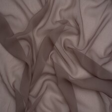 Minerva Core Range Brown Light Sheer Chiffon Fabric for Dressmaking, 110cm / 43" Wide - per metre
