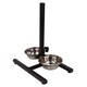 image 5 of KCT Adjustable Medium Pet Stand with 2 Bowls | Black | Silver | Medium | 1
