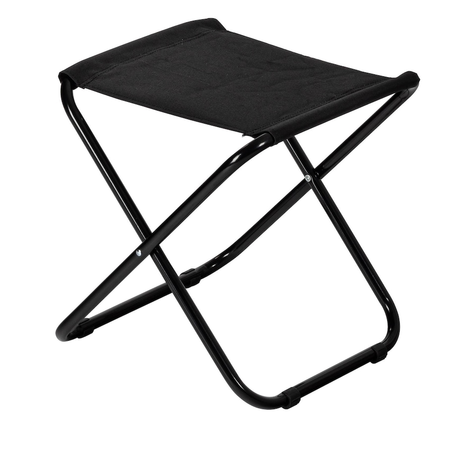 image 1 of Harbour Housewares Classic Folding Stool - Black