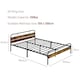 image 5 of HOMCOM 5ft King Size Bed Frame with Headboard, Platform Bed Frame with Underbed Storage, Slat Support, No Box Spring Needed, Easy Assembly, Rustic Brown