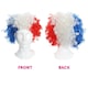 image 4 of Pack of 6 Welsh Supporters Curly Wig | Multi | One Size