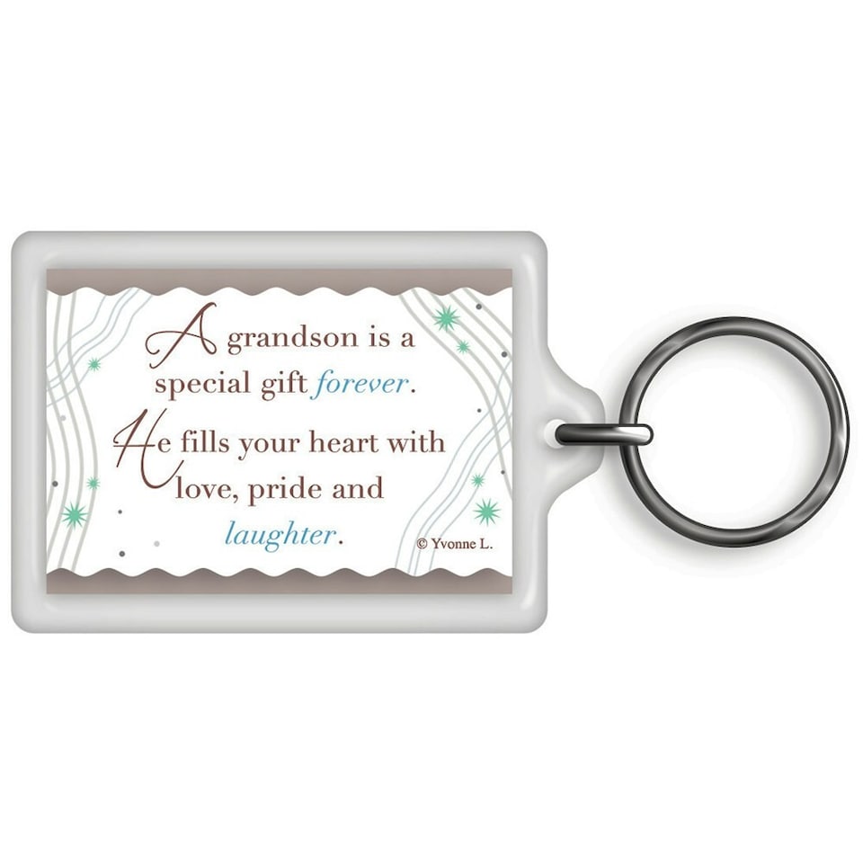 image 1 of World's Best Grandson Celebrity Style Keyring