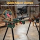 image 5 of HOMCOM Universal Mitre Saw Stand with Adjustable Rollers and Support Arms