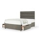 image 1 of Memory Maestro Memory Foam Slate Linen 2 Drawer Divan Set And Milan Headboard Double