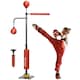image 6 of SPORTNOW Boxing Bag, Freestanding Punching Bag with Reflex Bar, Speed Balls Black