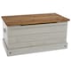 image 5 of Corona Storage Trunk - Solid Pine Construction with Metal Hardware and Practical Bedroom or Living Room Storage | Grey | Grey Wax | One Size | 1