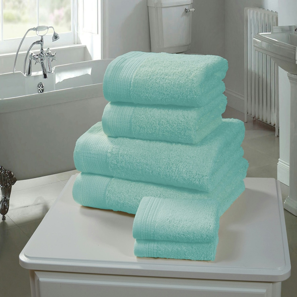 image 1 of Chatsworth 600gsm Pure Cotton Towels Soft & Absorbent | Blue | Turquoise | 1