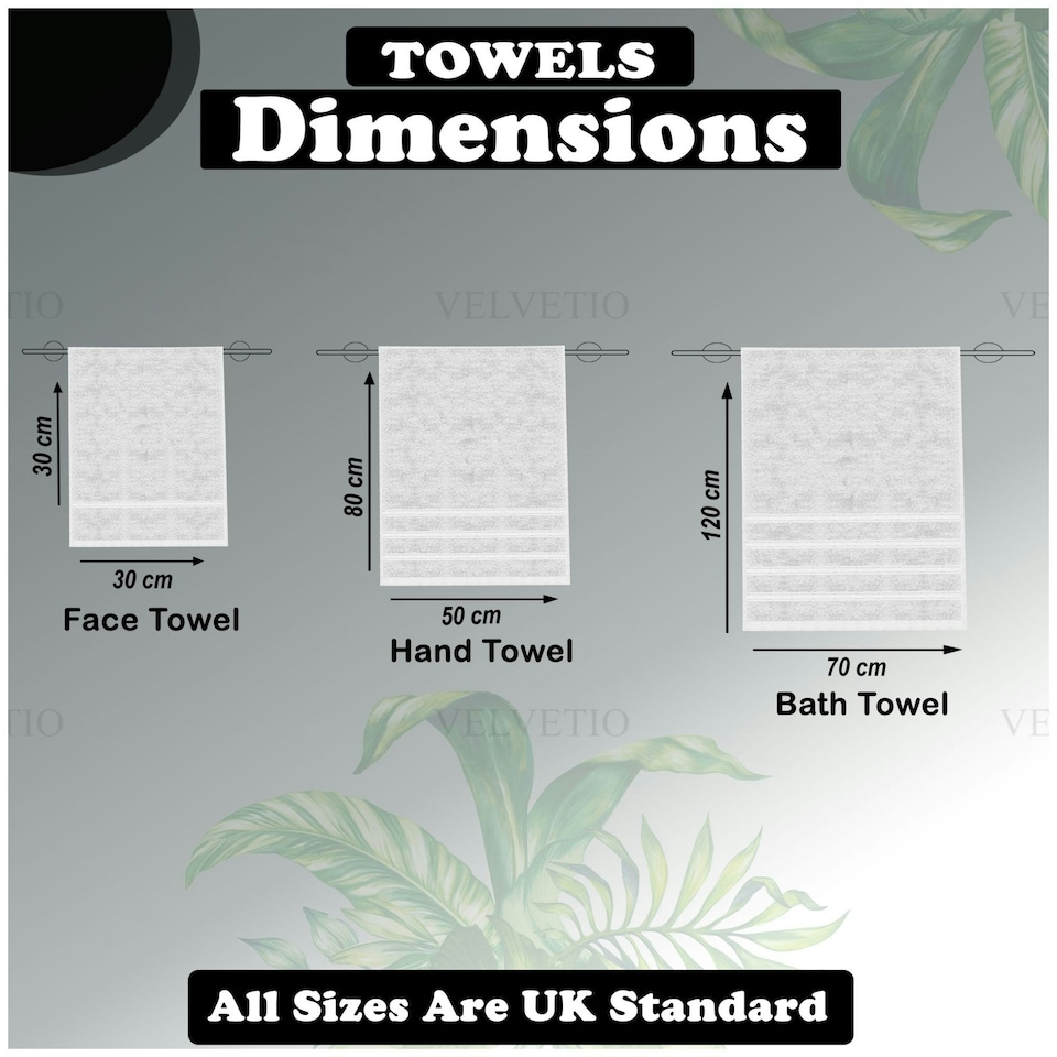 image 1 of VELVETIO 8 Piece Towel Bale Set Boston Shiny Stripe Pattern - 100% Cotton, 450 GSM Orange | Peach