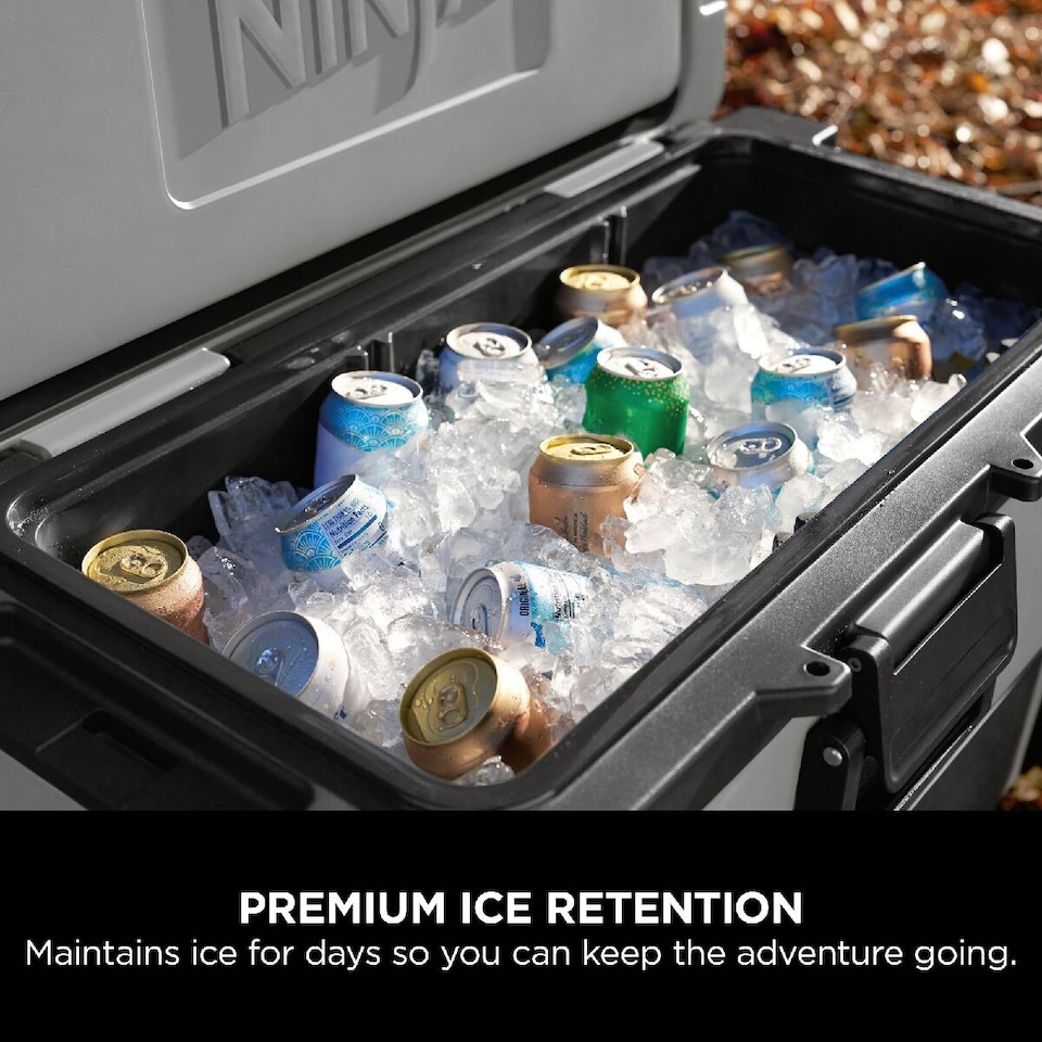 image 1 of Ninja FrostVault 65QT/61L Wheeled Cooler with Dry Zone, Slate Grey FB265EUUKGY