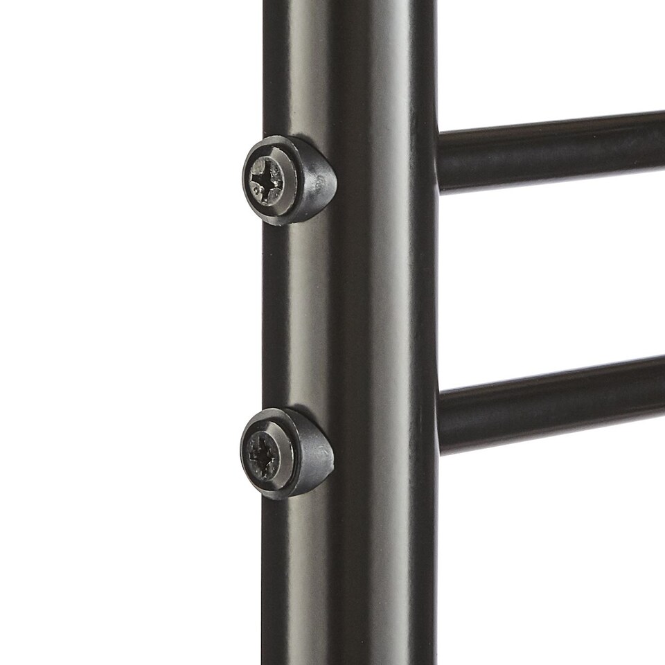 image 1 of House of Home Metal Hat Coat Stand Clothes Plus Shoes Rack Umbrella Steel Stand Hanger Hooks Black | Black