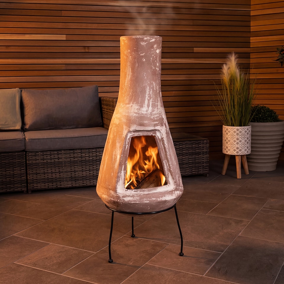 image 1 of CHARLES BENTLEY SNUG Large Barcelona Clay Chiminea