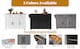 image 9 of VILUXE Mobile Kitchen Island with Foldable Worktop, 2 Drawers, Adjustable Shelves, Towel Rail, Wheels and Solid Wood Feet, Grey and White