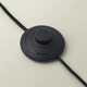 image 3 of ValueLights Lenny Navy Blue Drum Lamp Shade Colour Drench Ribbed Fabric Midi Floor Lamp Blue