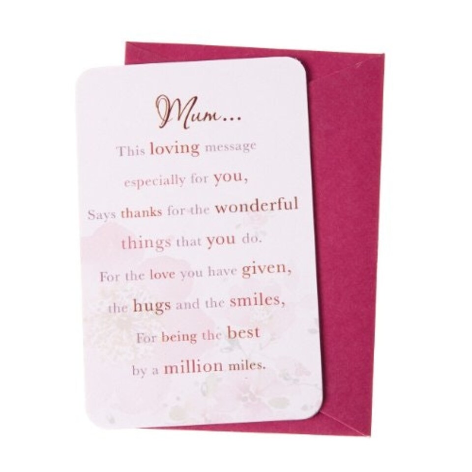 image 1 of Words of Endearment Mum... Mini Card