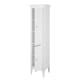 image 5 of Teamson Home Tall Slim Free Standing Linen Storage Cabinet with 5 Tier Shelves