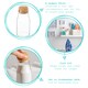 image 2 of Argon Tableware Glass Storage Bottle with Cork Lid - 180ml