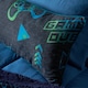 image 4 of OHS Kids Gaming Print Bolster Pillow Soft Back Support Filled Cushion