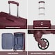 image 2 of Flight Knight Lightweight 4 Wheel 800D Soft Case Suitcases Anti Crack Cabin & Hold Luggage Options 100 Airlines Approved - Including easyJet, BA & Many More! Red | Burgundy | Large