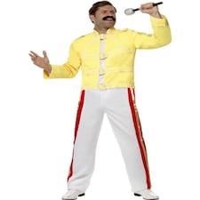 Queen Freddie Mercury Costume - Yellow - with Jacket & Trousers - 48299M