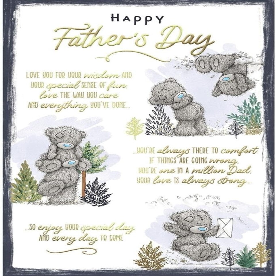 image 1 of Bears Outdoors Father's Day Poem One in a Million Card
