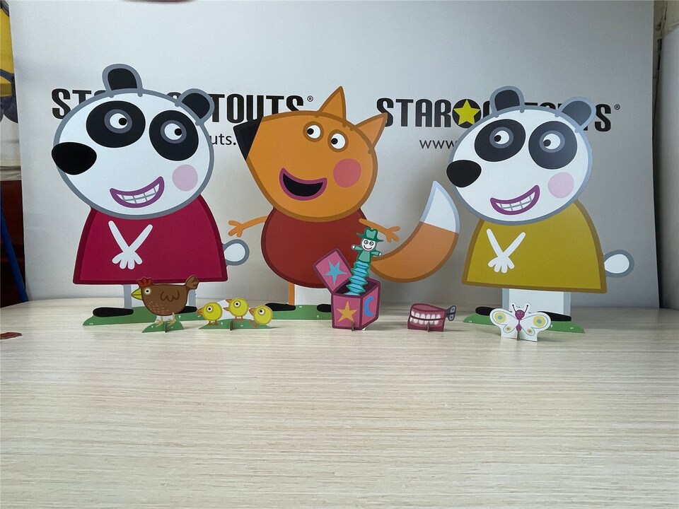 image 1 of Freddy and Panda Twins (Peppa Pig) Cardboard Cutouts Decoration Pack