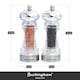 image 2 of Buckingham Clear Acrylic Classic Salt & Pepper Mill Set with Stainless Steel Band