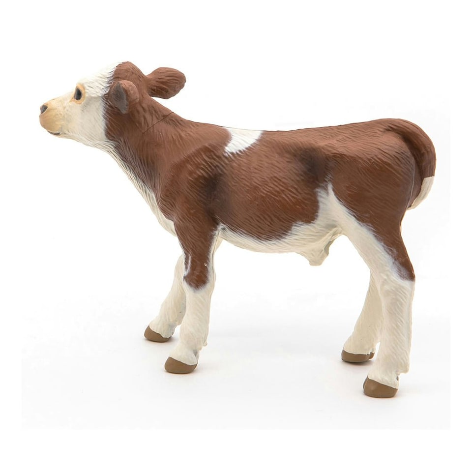 image 1 of PAPO Farmyard Friends Simmental Calf Toy Figure