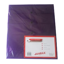 Pack of 60 A4 Purple Document Wallets by Janrax