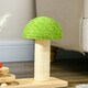 image 8 of PawHut 26cm Mushroom Cat Scratching Post with Toy Balls Feather