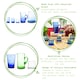 image 2 of Nicola Spring Meknes Recycled Glass Tumblers - 215ml - Blue - Pack of 6 | Blue | Blue | 6