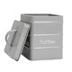 image 5 of Harbour Housewares 4 Piece Grey Vintage Metal Kitchen Canisters Set Utility Storage Utility Containers Storage Box Storage Container