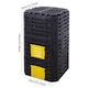 image 3 of Living and Home 500L Garden Compost Bin | Yellow | L