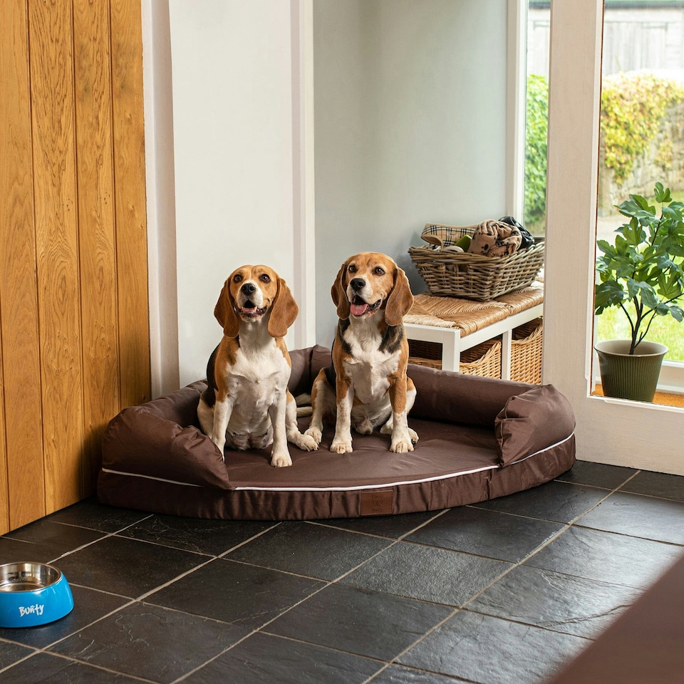 image 1 of Cosy Corner Couch Dog Bed Grey | M