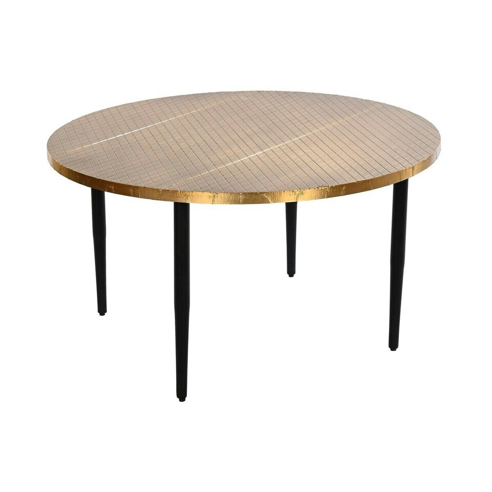 image 1 of Centre Table DKD Home Decor Glamour Black Golden Wood Metal 85 x 85 x 45 cm N/A
