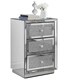 image 1 of Furniturebox Stella Crushed Diamond Mirrored Bedside Table