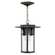 image 1 of Manhattan 1 Light Outdoor Ceiling Chain Lantern Oil Rubbed Bronze, E27